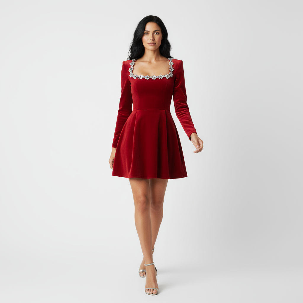 MAËLLE | Vestido de cristal